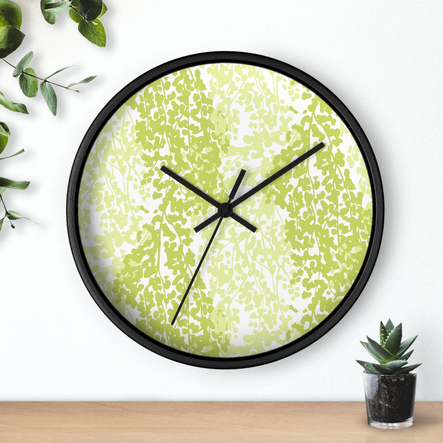 Weeping Birch - Modern Greenery Wall Clock - Stylish Home Decor for Nature Lovers