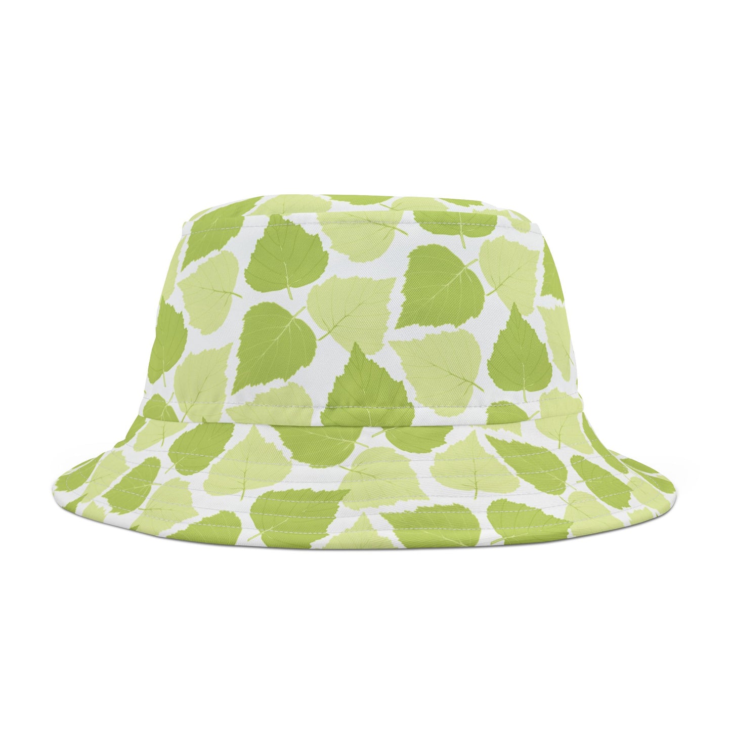 Birch Leaves - Vibrant Green Floral Bucket Hat - Perfect for Summer Adventures