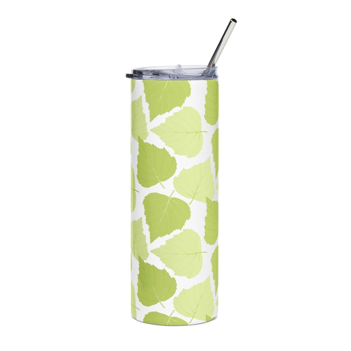 Birch Leaves - Eco-Friendly Floral Stainless Steel Tumbler | 20oz Travel Mug for On-the-Go Refreshments