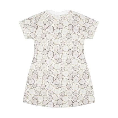 Tree Cut T-Shirt Dress - Nature Inspired Design