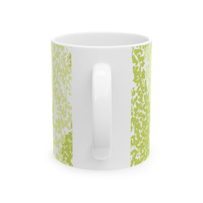Weeping Birch - Botanical Green Ceramic Mug - 11oz & 15oz - Perfect for Coffee Lovers & Nature Enthusiasts