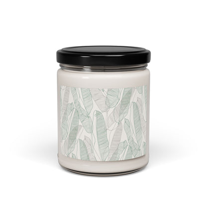 Tropical Leaves - Scented Soy Candle, 9oz