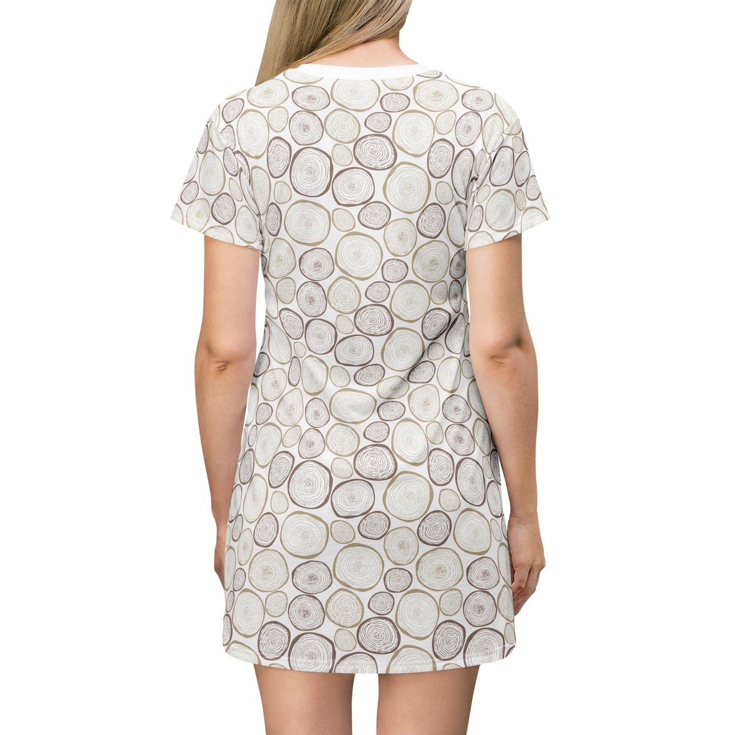Tree Cut T-Shirt Dress - Nature Inspired Design
