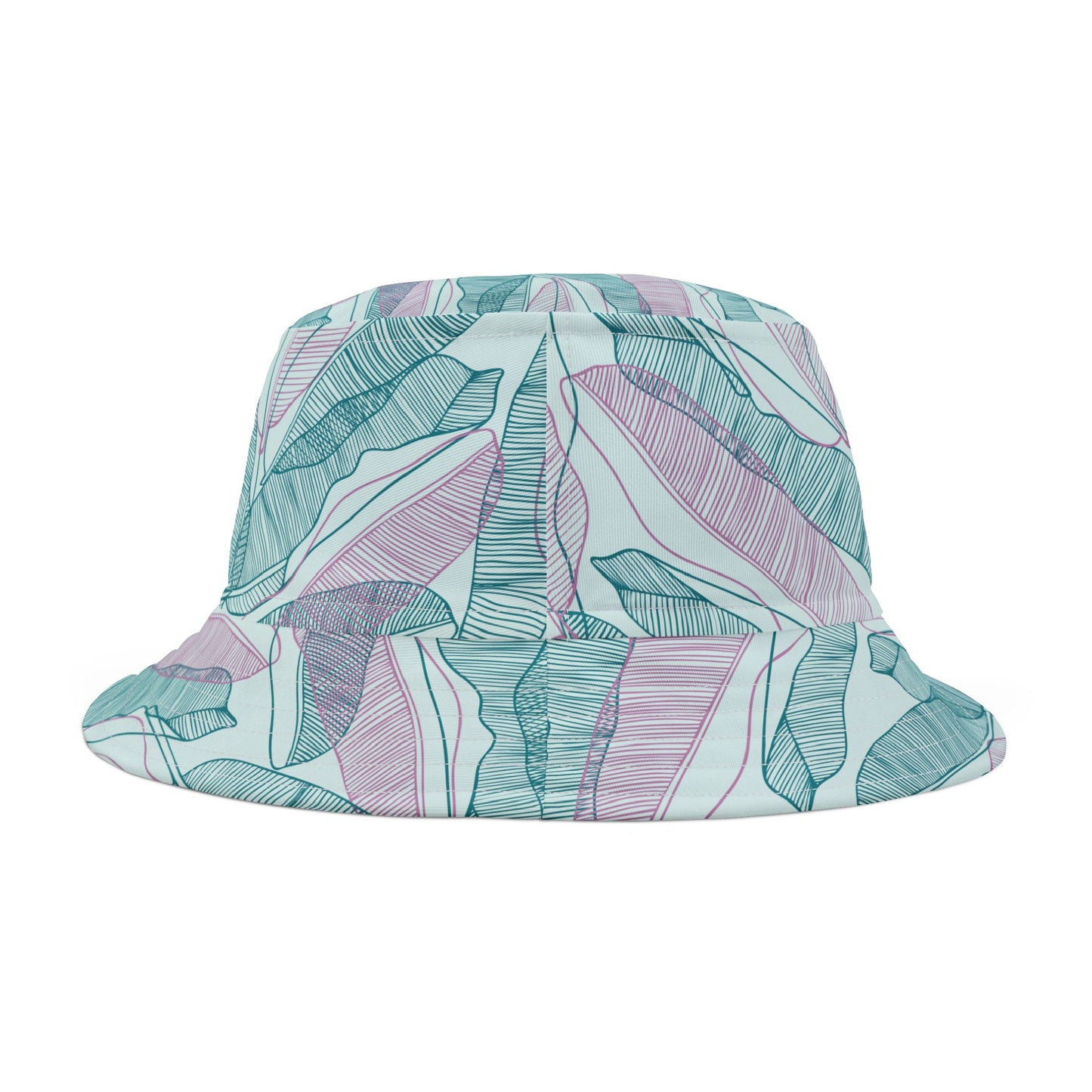 Tropical Bucket Hat - Teal, Mint and Pink Perfect for Summer Adventures