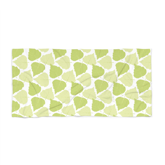 Birch Leaves - Botanical Towel for Summer Relaxation