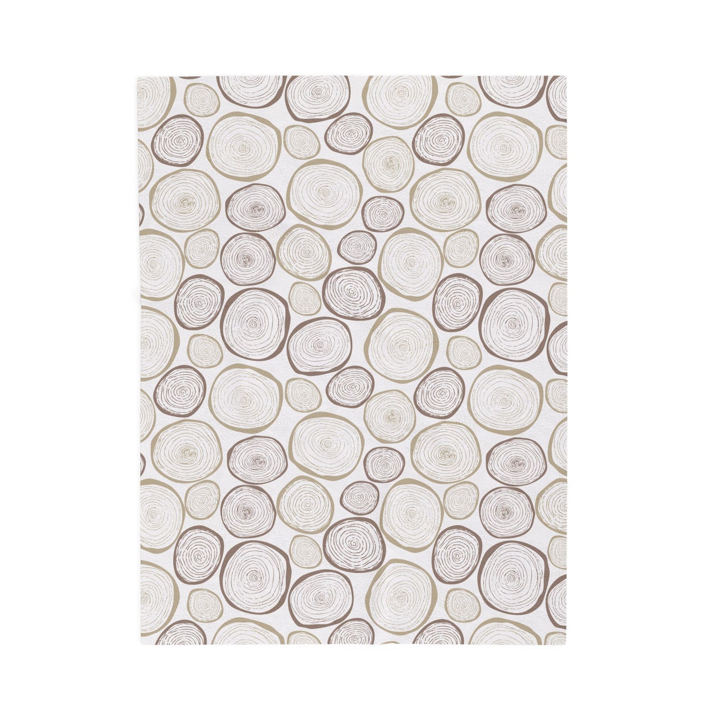 Cozy Green Botanical Velveteen Plush Blanket