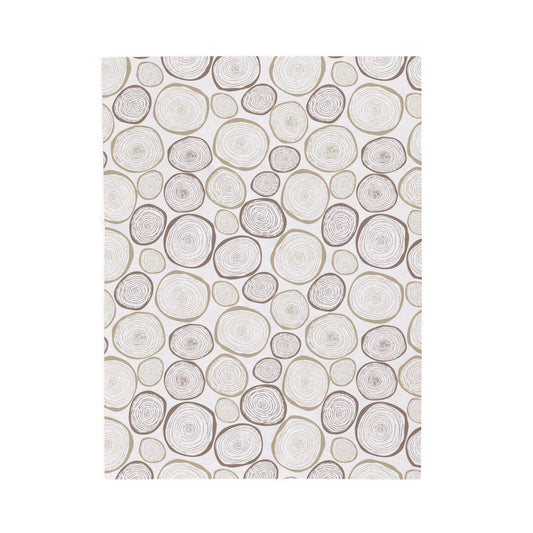 Cozy Green Botanical Velveteen Plush Blanket