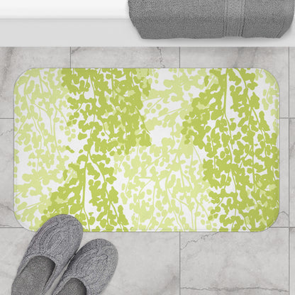 Weeping Birch - Botanical Greenery Bath Mat - Vibrant Nature-Inspired Home Decor for Relaxing Spaces