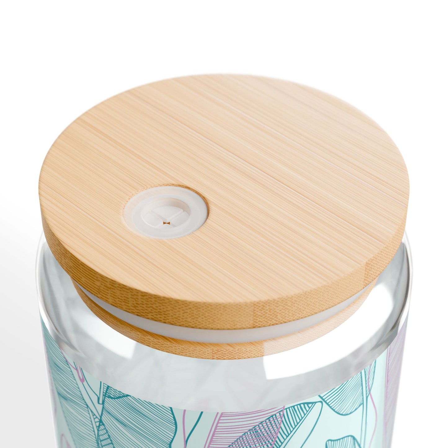 Stylish 16oz Sipper Glass with Bamboo Lid, Perfect for Home, Parties, Gifts, Eco-Friendly, Drinkware