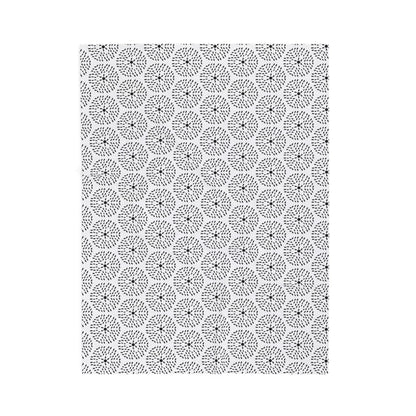 Velveteen Blanket - Dandelion Minimalist Black and White Pattern