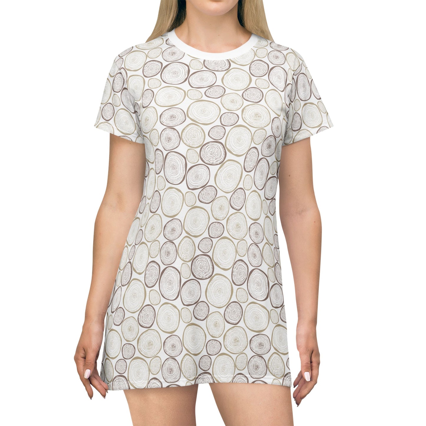 Tree Cut T-Shirt Dress - Nature Inspired Design