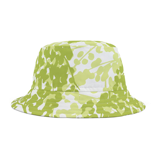 Weeping Birch - Botanical Bucket Hat - Vibrant Green, Perfect for Summer Adventures
