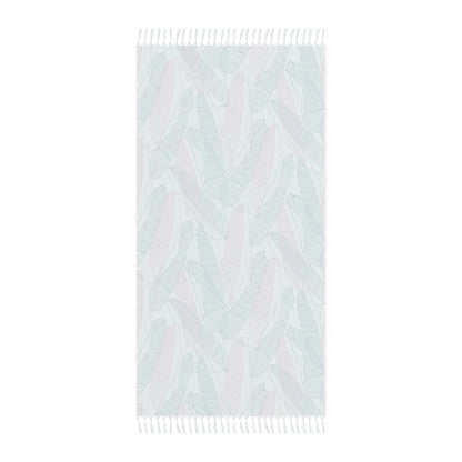 Boho Beach Towel - Tropical Line Art Palm Design
