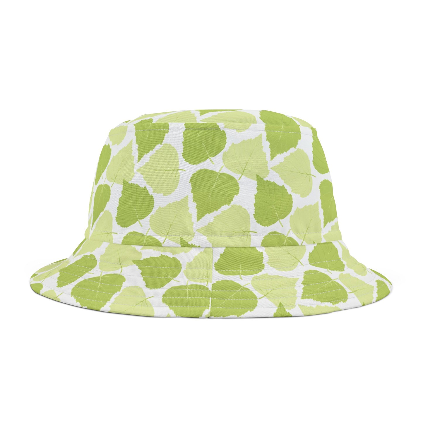 Birch Leaves - Vibrant Green Floral Bucket Hat - Perfect for Summer Adventures