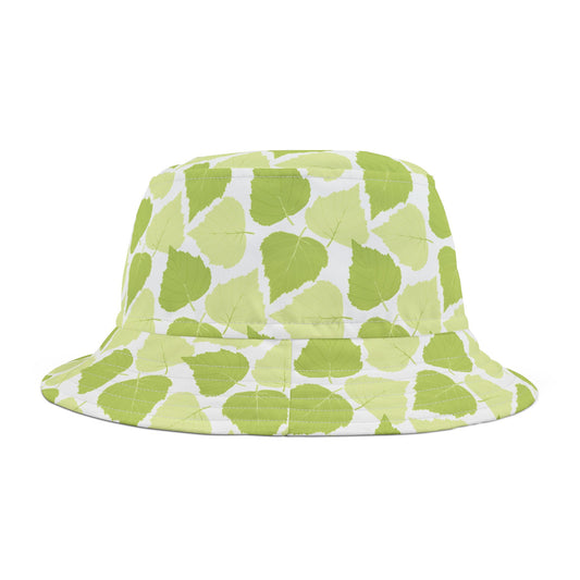 Birch Leaves - Vibrant Green Floral Bucket Hat - Perfect for Summer Adventures