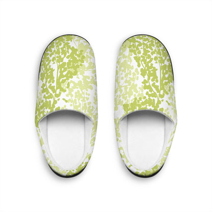 Botanical Print Women's Indoor Slippers - Cozy Comfort for Home