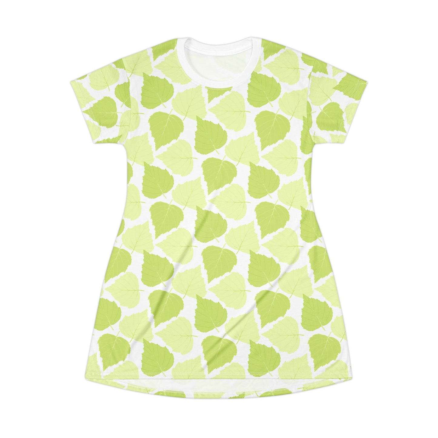 T-Shirt Dress - Birch Leave  Design
