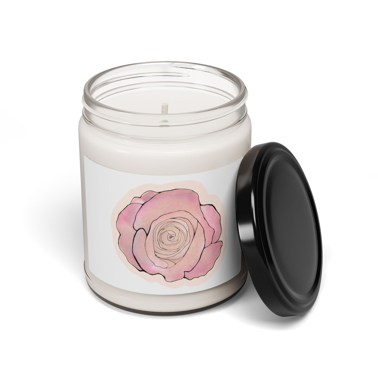 Rose Blossom - Scented Soy Candle - 9oz Eco-Friendly Home Décor