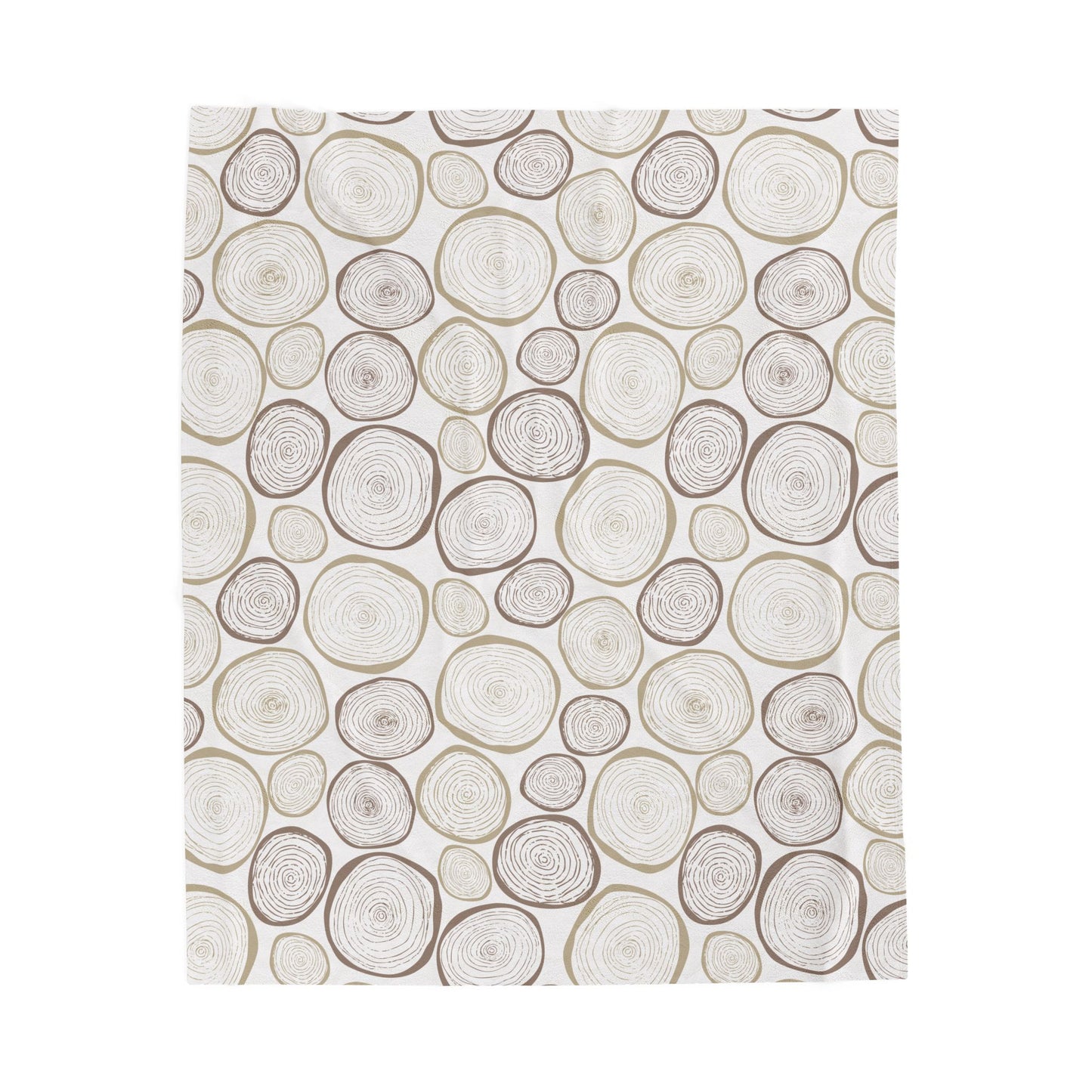 Cozy Green Botanical Velveteen Plush Blanket