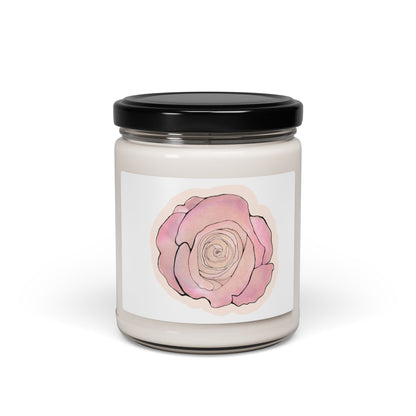 Rose Blossom - Scented Soy Candle - 9oz Eco-Friendly Home Décor