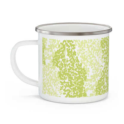 Nature-Inspired Enamel Camping Mug for Outdoor Lovers