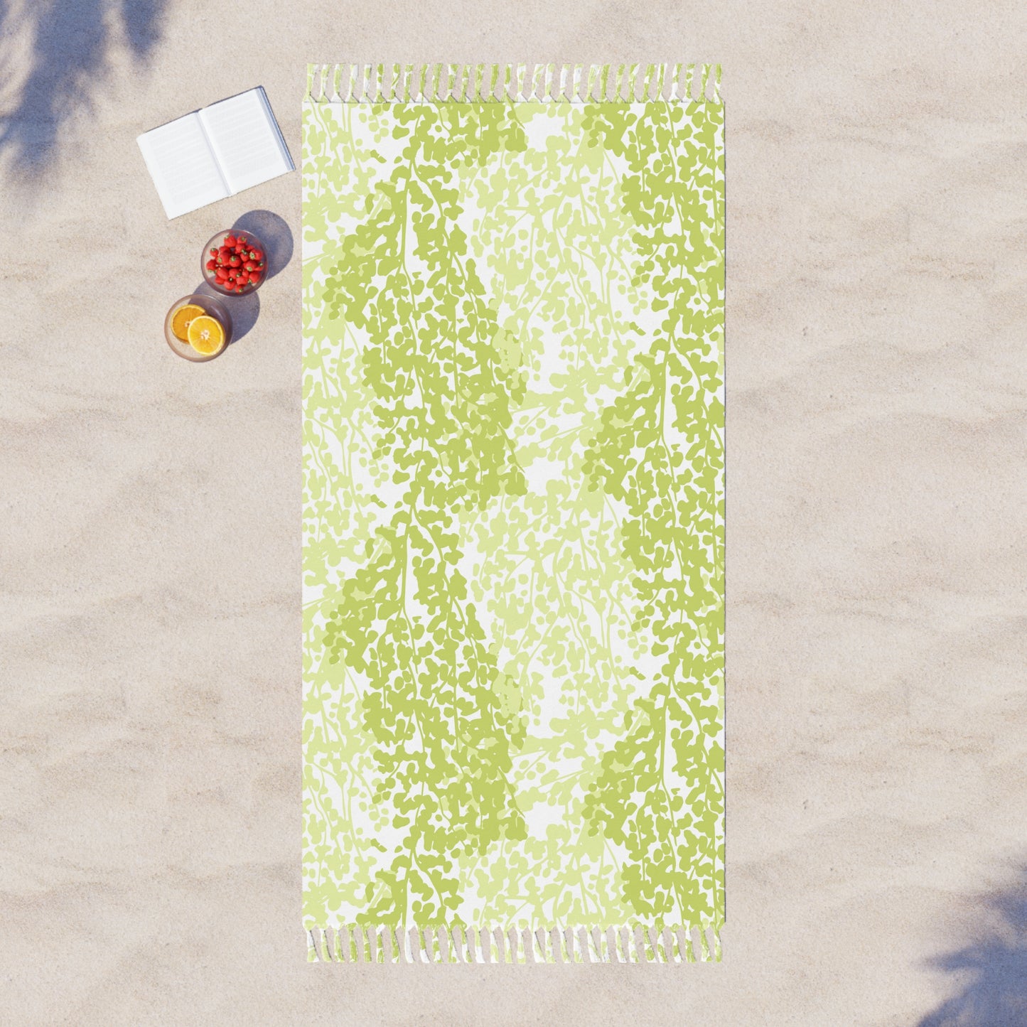 Weeping Birch - Boho Beach Towel -  Botanical Design