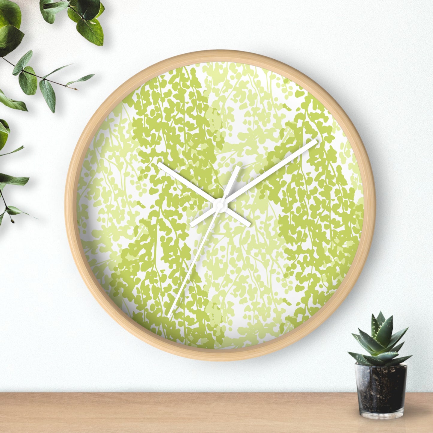 Weeping Birch - Modern Greenery Wall Clock - Stylish Home Decor for Nature Lovers