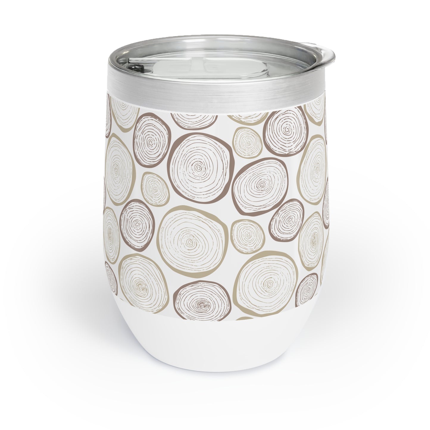 Chic Green Floral Wine Tumbler - Perfect for Outdoor Gatherings & Relaxation