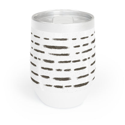 Chic Green Floral Wine Tumbler - Perfect for Outdoor Gatherings & Relaxation