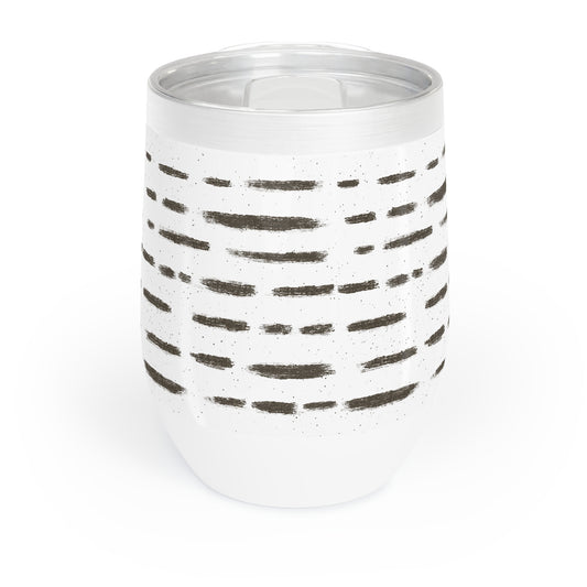 Chic Green Floral Wine Tumbler - Perfect for Outdoor Gatherings & Relaxation