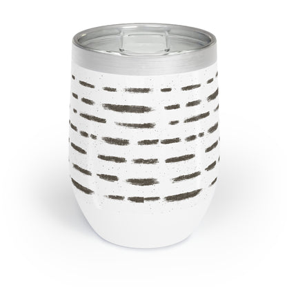 Chic Green Floral Wine Tumbler - Perfect for Outdoor Gatherings & Relaxation