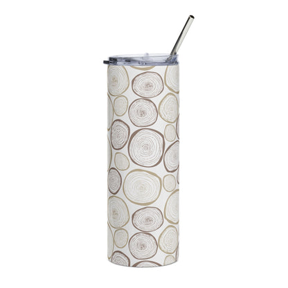 Eco-Friendly Floral Stainless Steel Tumbler | 20oz Travel Mug for On-the-Go Refreshments
