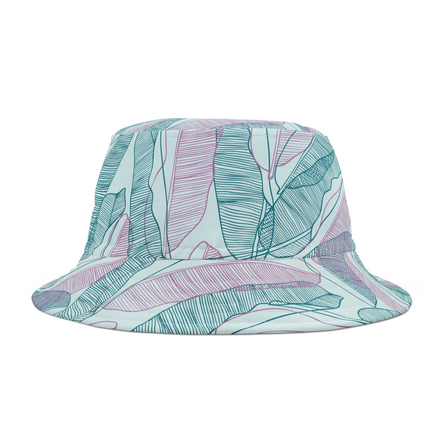 Tropical Bucket Hat - Teal, Mint and Pink Perfect for Summer Adventures