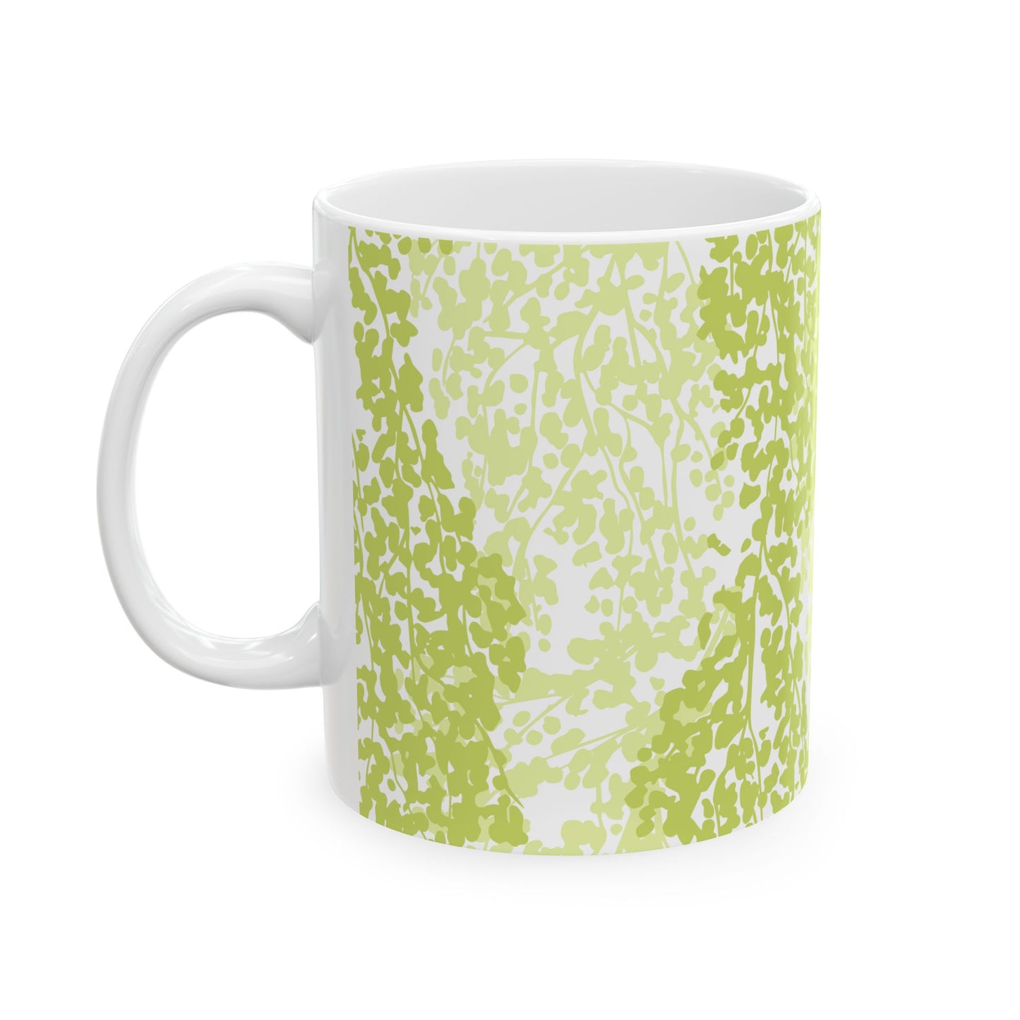 Weeping Birch - Botanical Green Ceramic Mug - 11oz & 15oz - Perfect for Coffee Lovers & Nature Enthusiasts