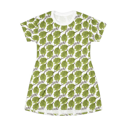 Sauna Birch Whisk Print T-Shirt Dress