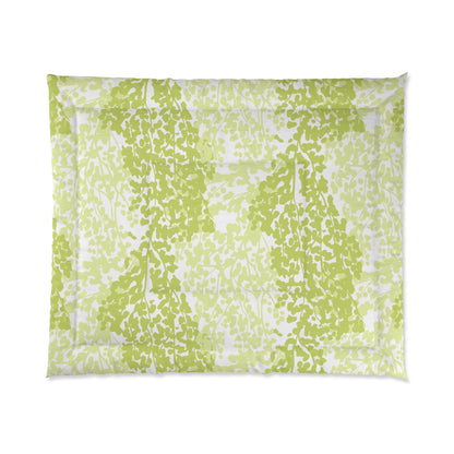 Weeping Birch - Nature-Inspired Green Comforter for Cozy Bedrooms