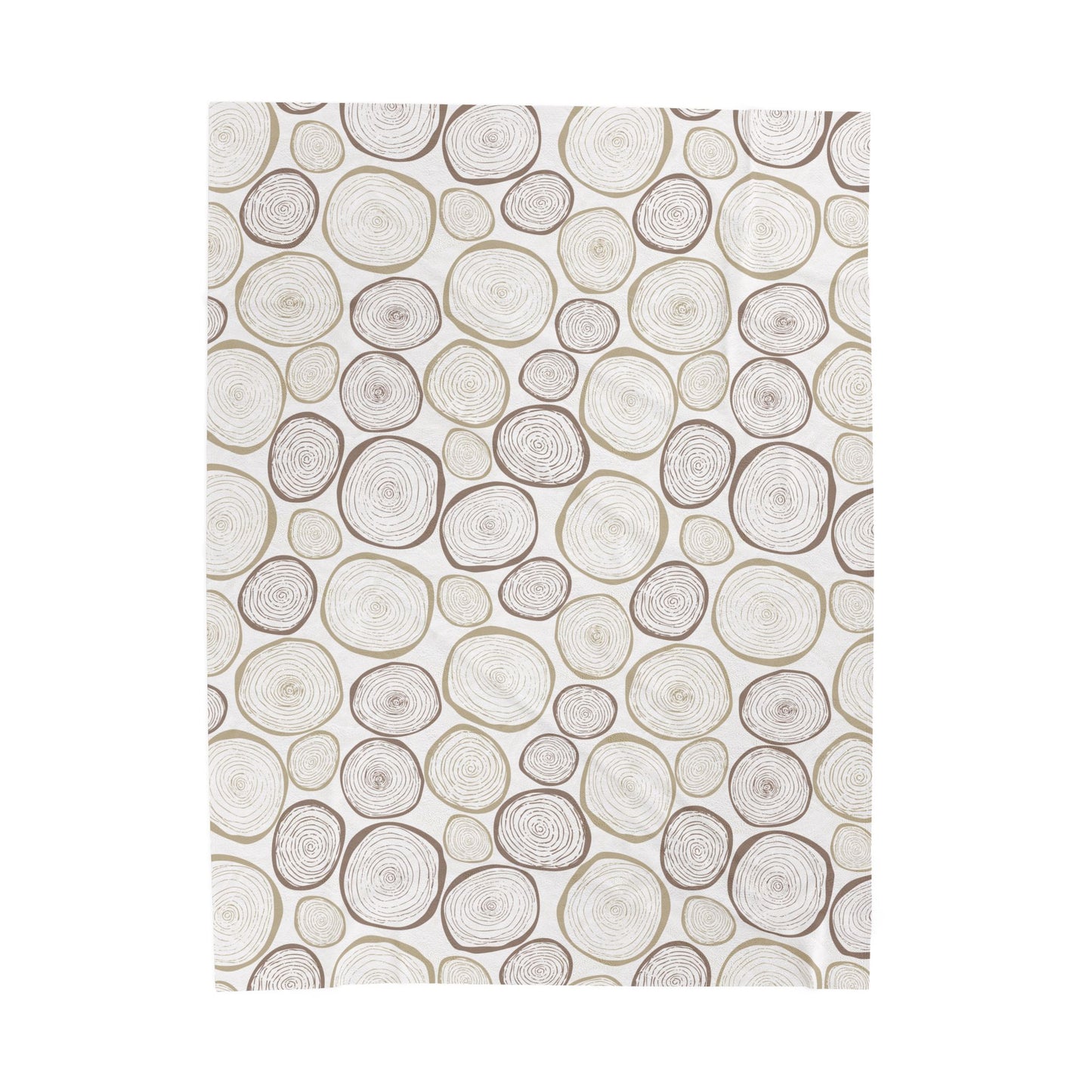 Cozy Green Botanical Velveteen Plush Blanket