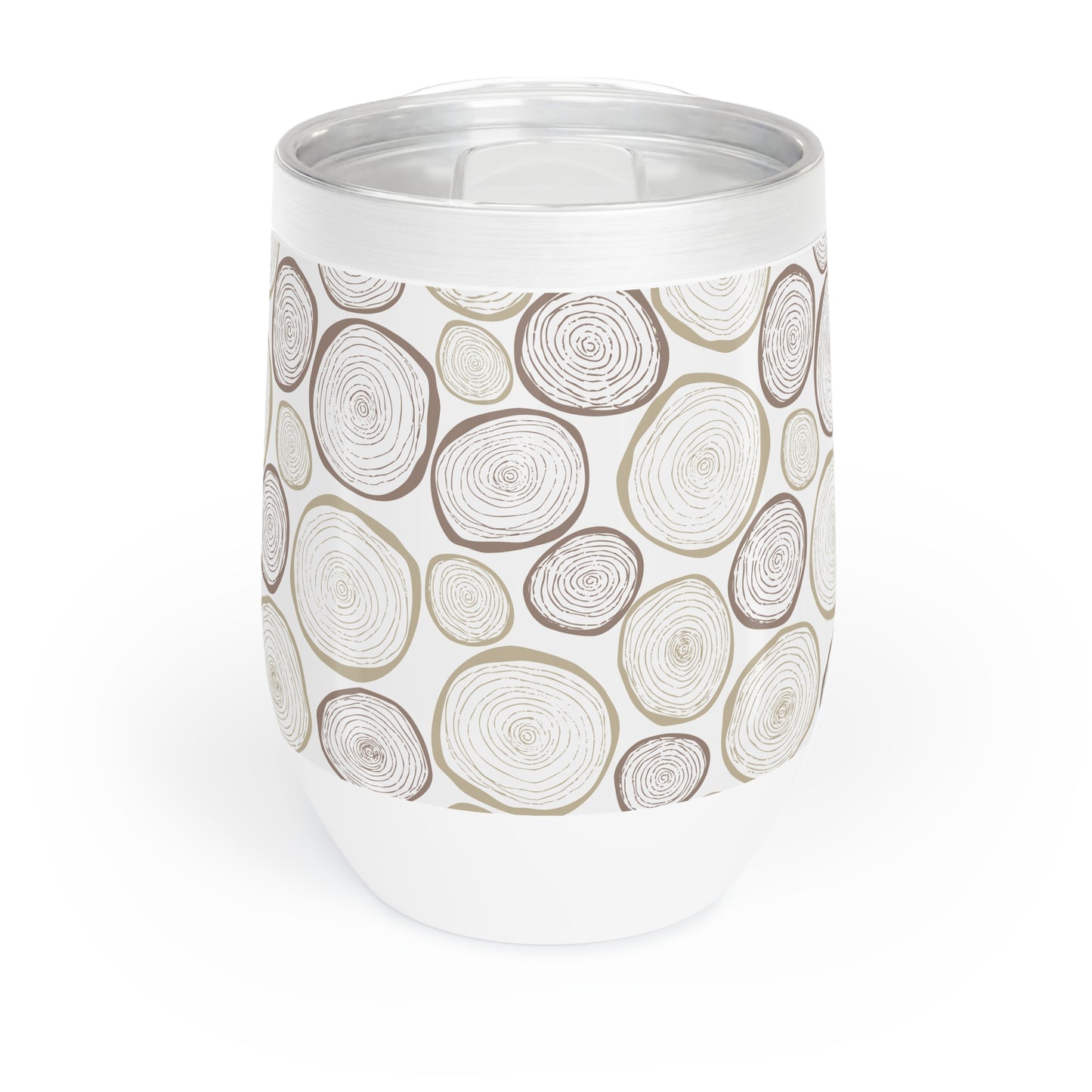 Chic Green Floral Wine Tumbler - Perfect for Outdoor Gatherings & Relaxation