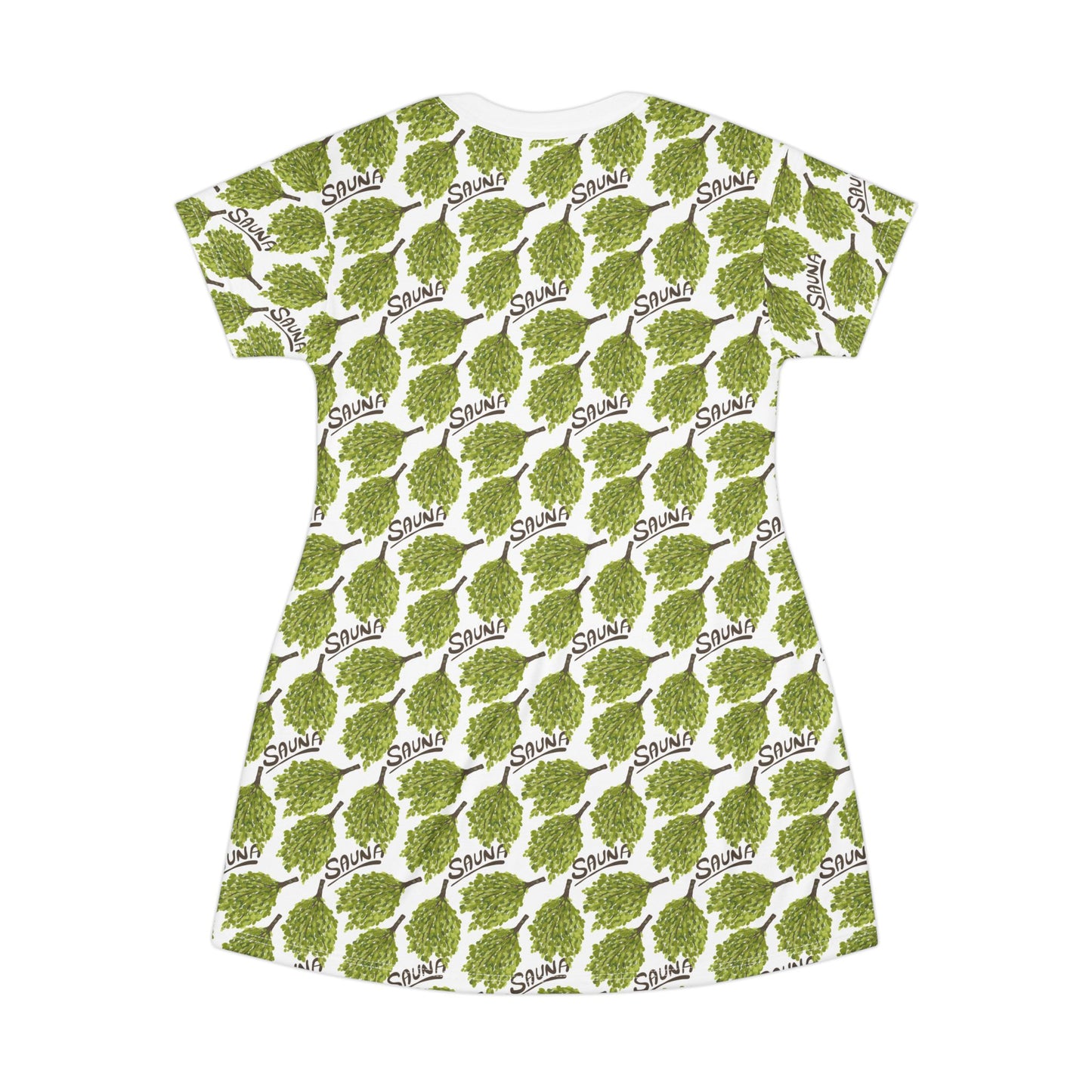 Sauna Birch Whisk Print T-Shirt Dress