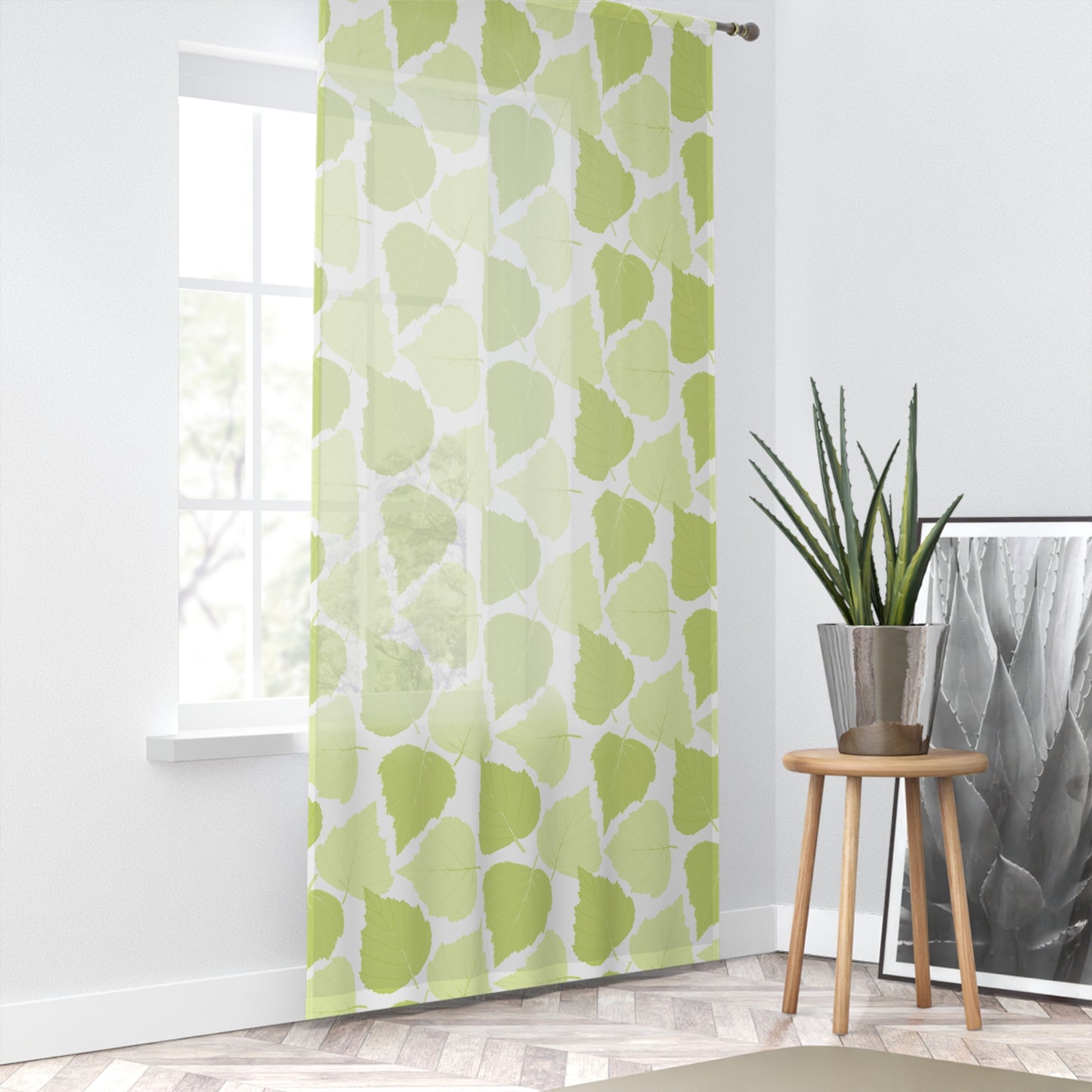 Birch Leaves - Window Curtain