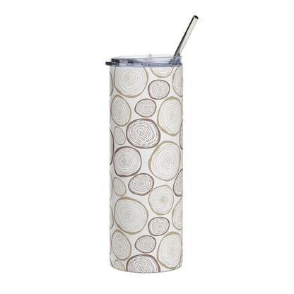 Eco-Friendly Floral Stainless Steel Tumbler | 20oz Travel Mug for On-the-Go Refreshments