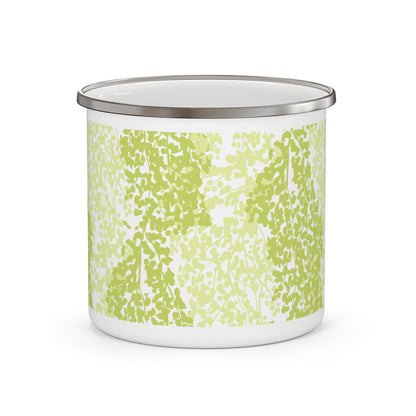 Nature-Inspired Enamel Camping Mug for Outdoor Lovers