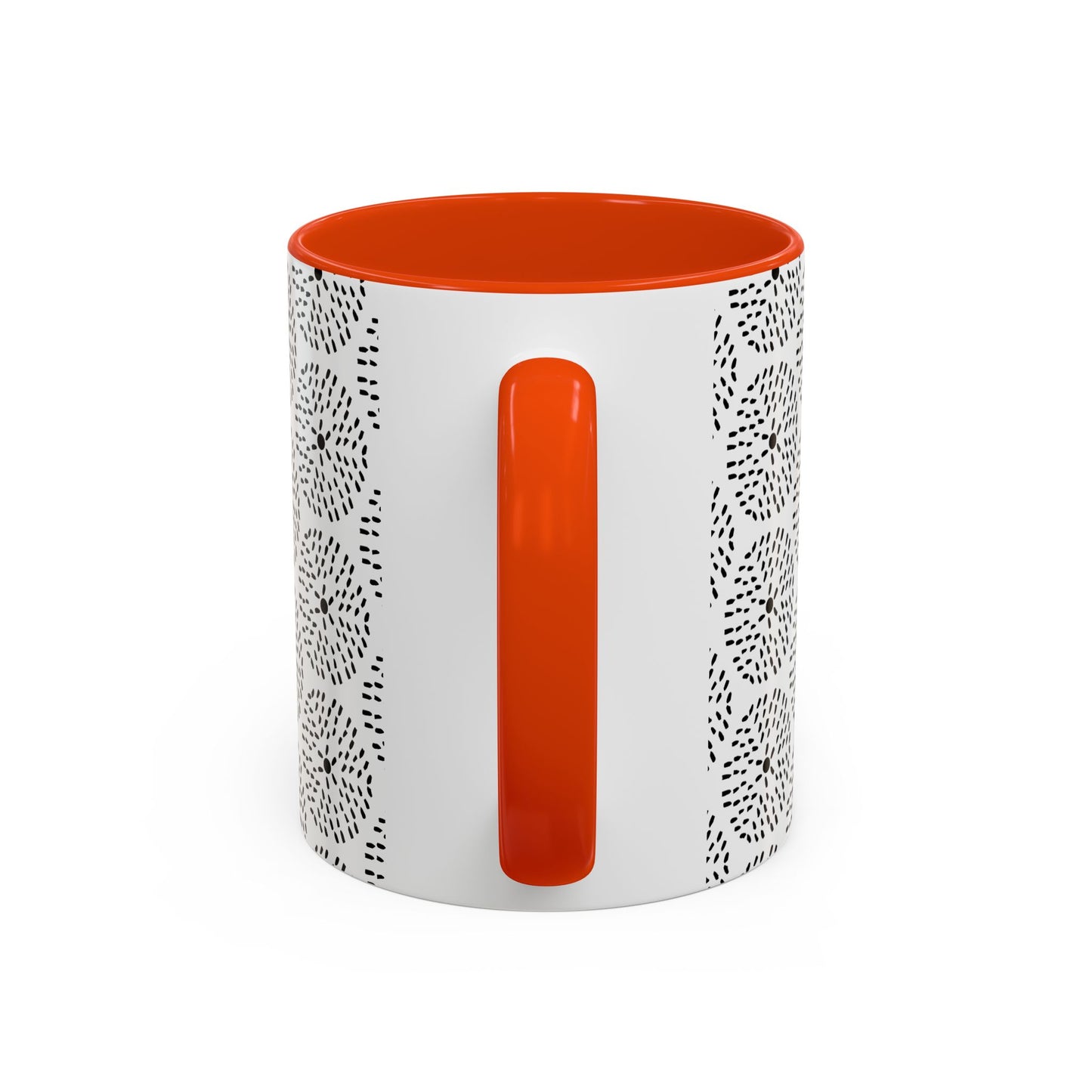 Geometric Dandelion Ink Stylized Mug, 11oz - Minimalistic and Elegant Design