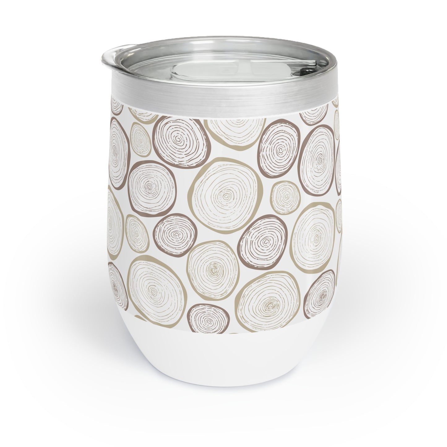 Chic Green Floral Wine Tumbler - Perfect for Outdoor Gatherings & Relaxation
