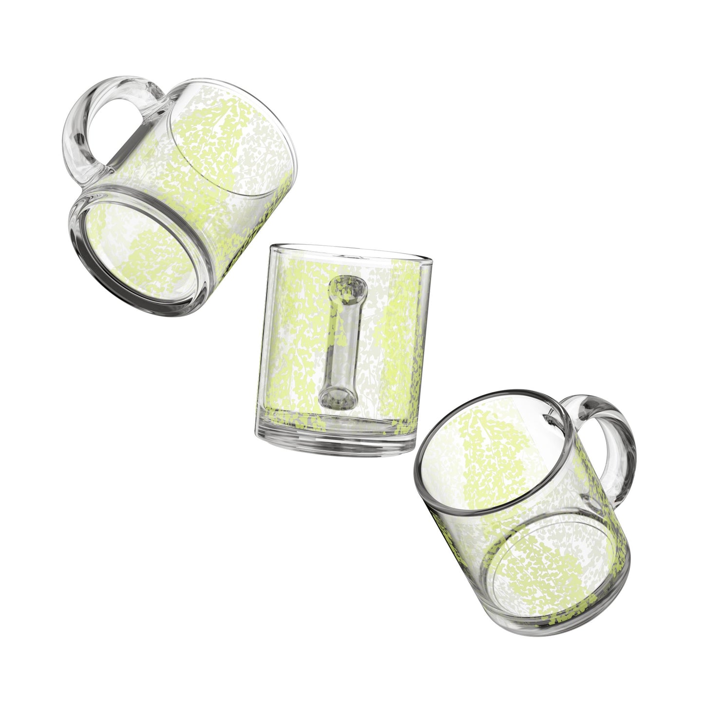 Weeping Birch - Stylish 10oz Glass Mug with Modern Nature Design - Perfect for Coffee and Tea Lovers