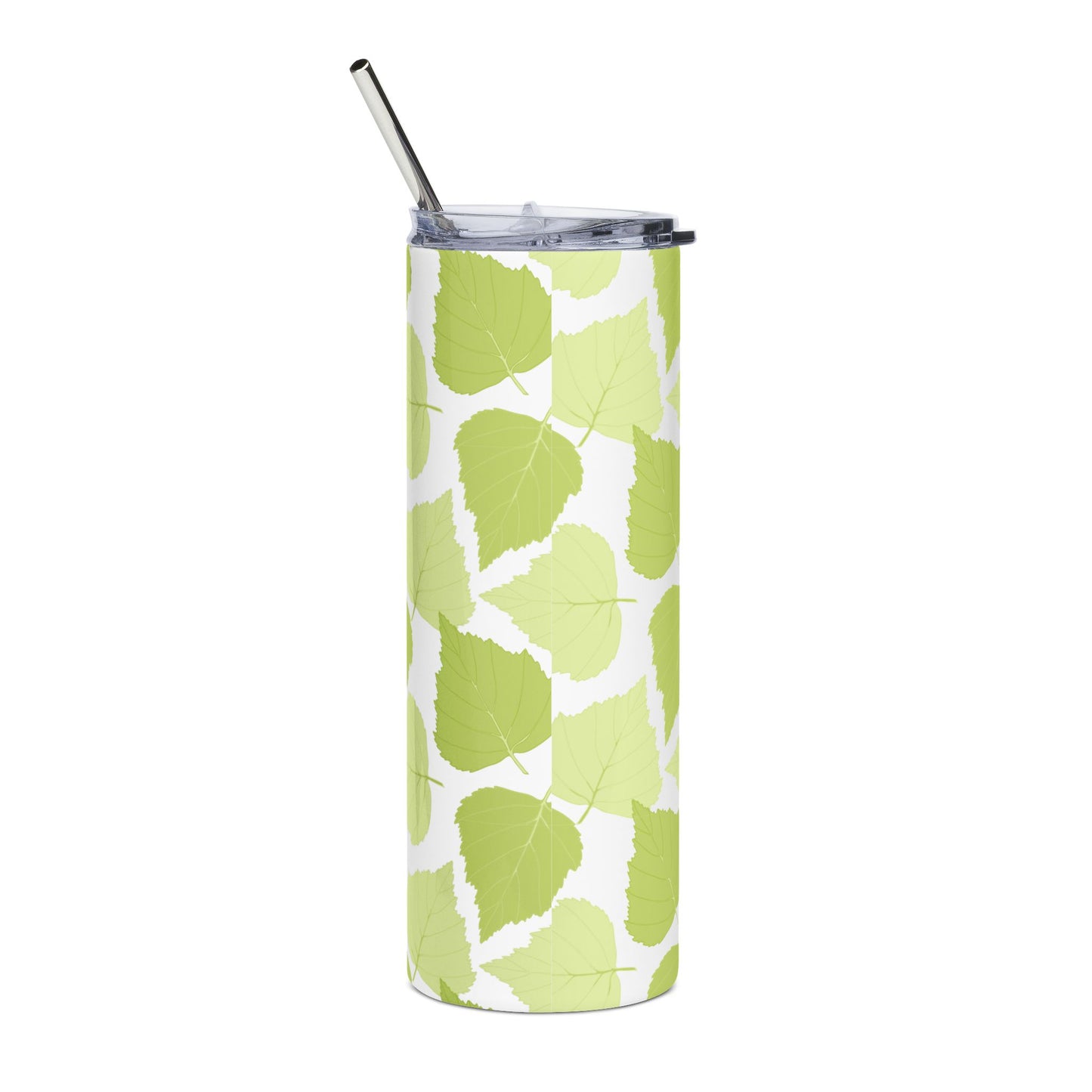 Birch Leaves - Eco-Friendly Floral Stainless Steel Tumbler | 20oz Travel Mug for On-the-Go Refreshments