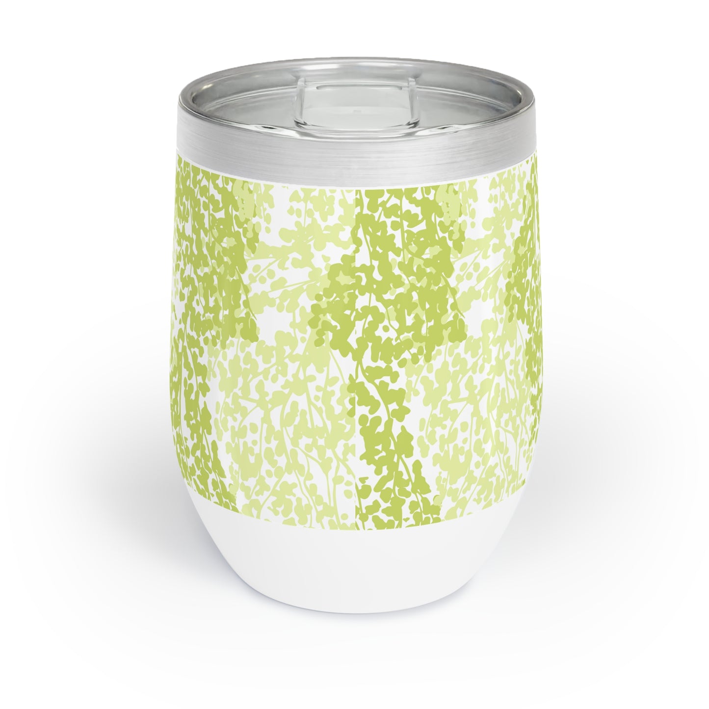Weeping Birch - Chic Green Floral Wine Tumbler - Perfect for Outdoor Gatherings & Relaxation