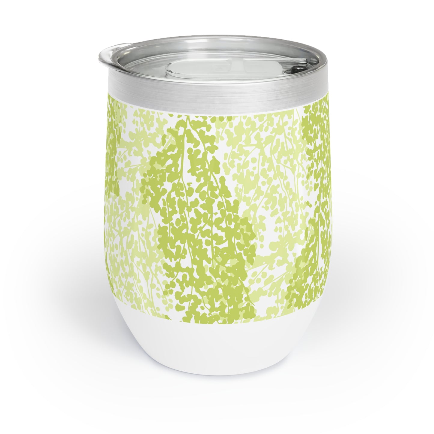 Weeping Birch - Chic Green Floral Wine Tumbler - Perfect for Outdoor Gatherings & Relaxation