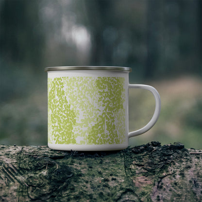 Nature-Inspired Enamel Camping Mug for Outdoor Lovers