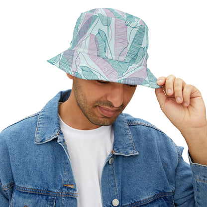 Tropical Bucket Hat - Teal, Mint and Pink Perfect for Summer Adventures